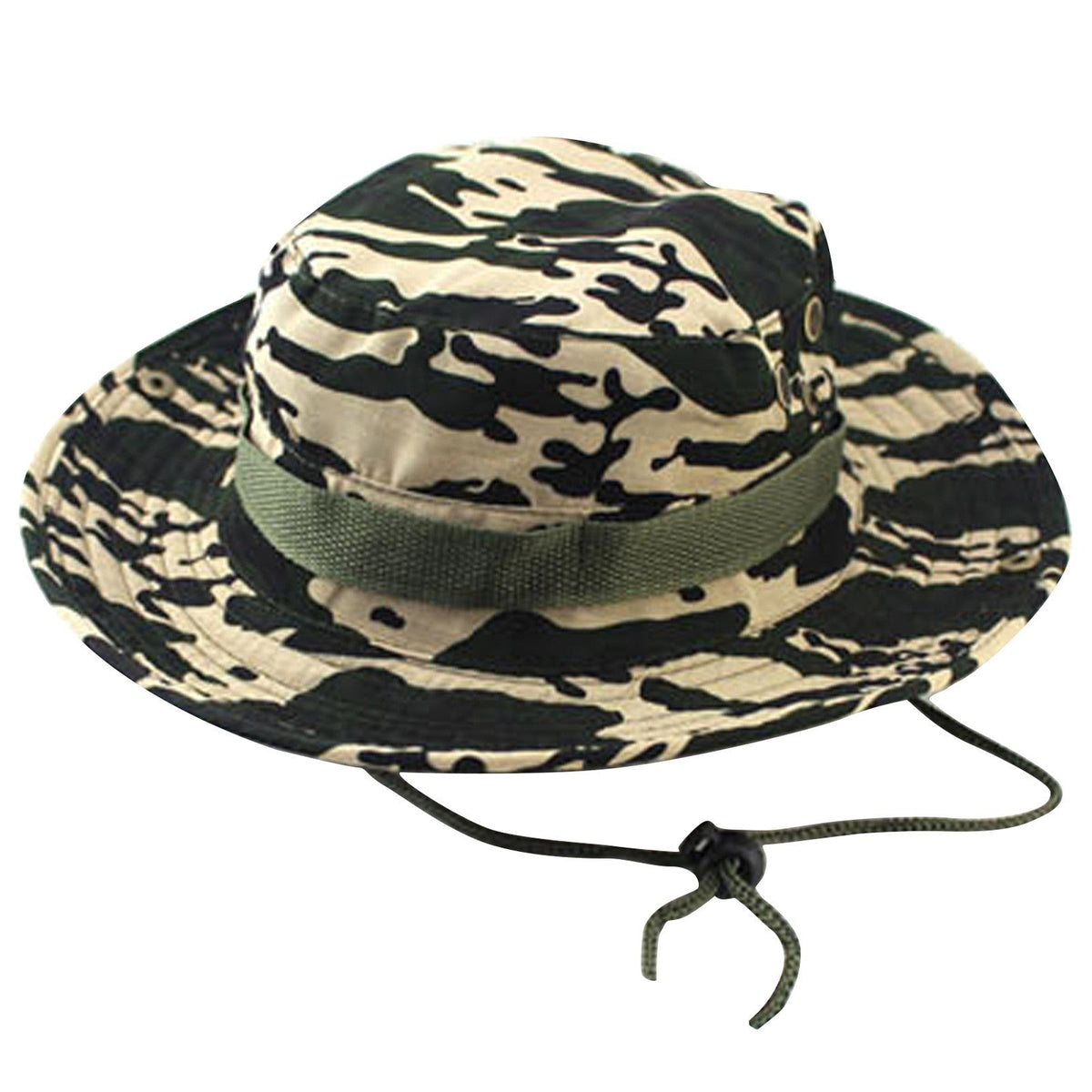 Fashion Men And Women Outdoor Camping Sport Travel Camouflage Fisherman Sunscreen Hat Foldable Wide Brim Soft Hat