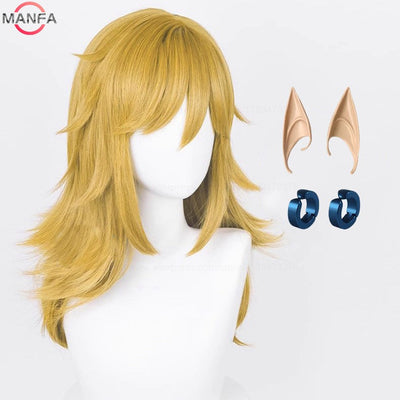 High Quality Link Wig Cosplay  Blonde Brown Wig Cosplay Anime Wigs Heat Resistant Synthetic Wigs Halloween Wigs
