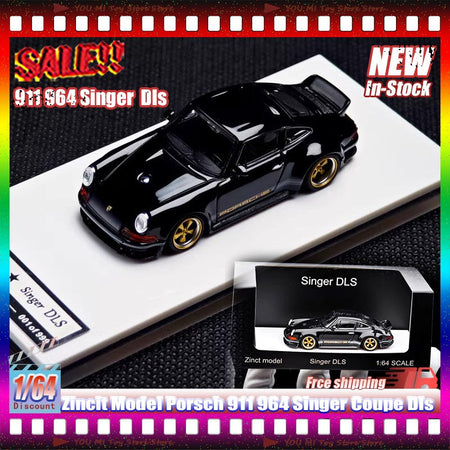 1:64 New Zincit Model Porsch 911 964 Singer Coupe Dls Miniature Alloy Die-Cast Model Custom Children'S Toys Collectible Ornament