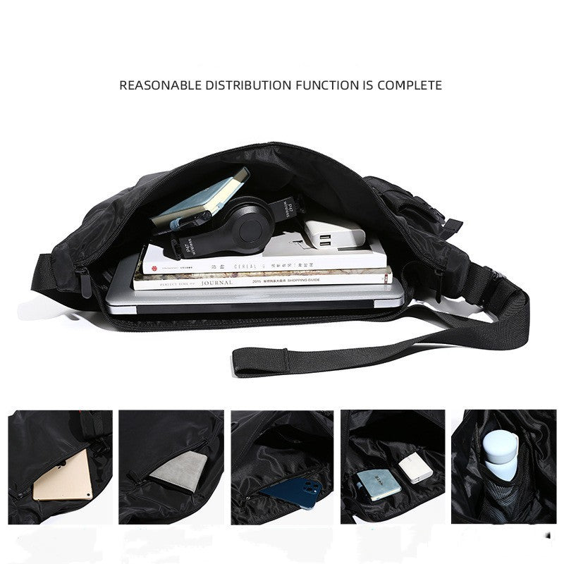 Men Messenger Bags Casual Waterproof Crossbody Bag Hold 14 inch Laptop Shoulder Bag Unisex Travel Gym Bag