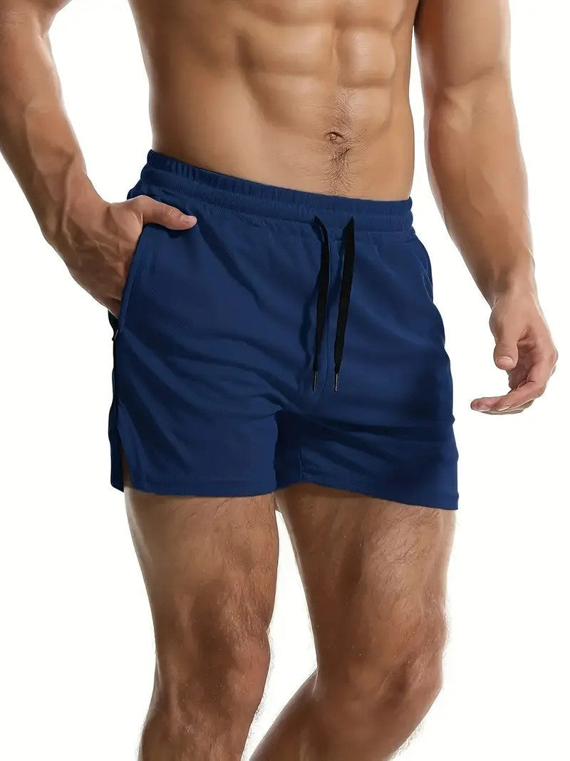 2024 Latest, Fast Drying Breathable Muscle Running Shorts, Marathon Seven Legs, Fitness Beach Pants, Tight Mesh Fabric, Hip Hop