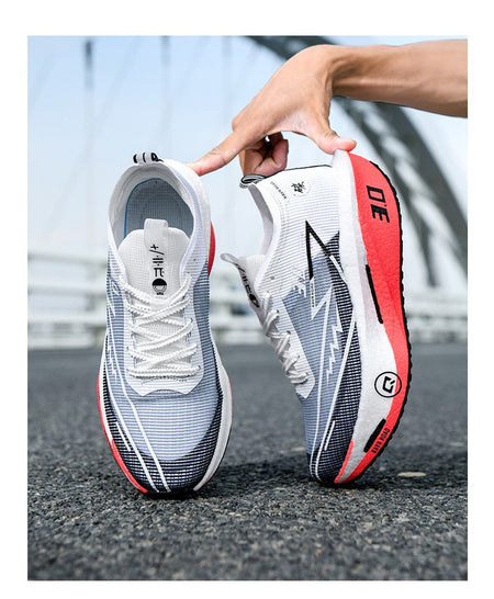 NEW Running Shoes Men Sports Marathon Carbon Plate Breathable Lightweight Women Comfortable Athletic Leisure Sneakers Footwear