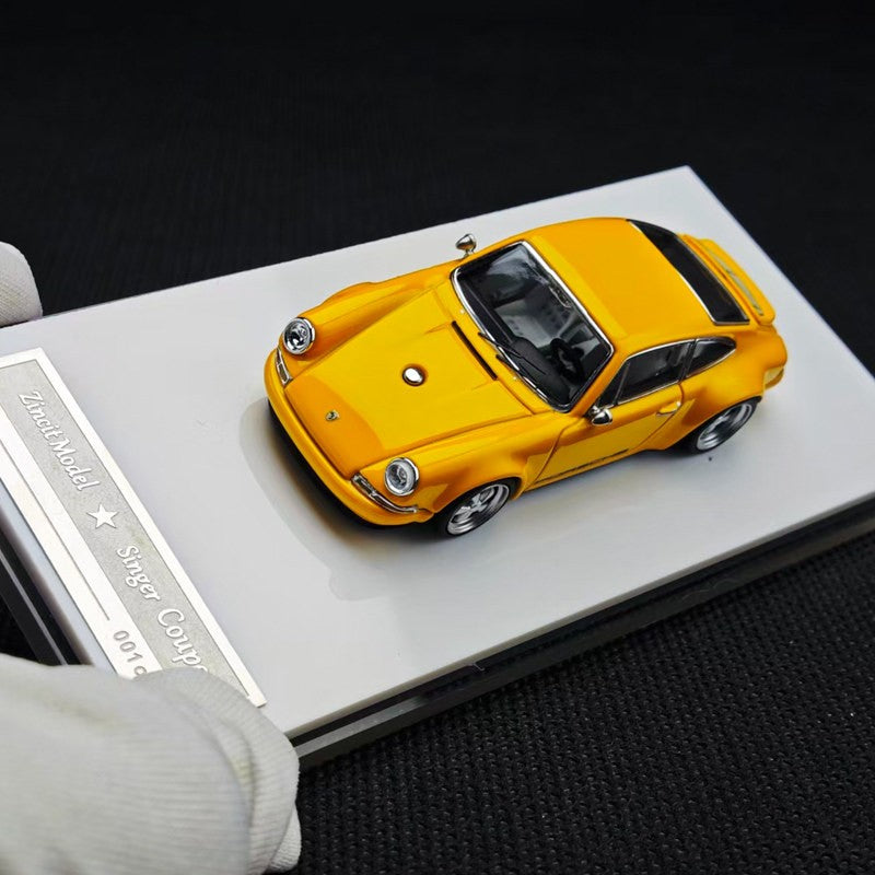 1:64 New Zincit Model Porsch 911 964 Singer Coupe Dls Miniature Alloy Die-Cast Model Custom Children'S Toys Collectible Ornament