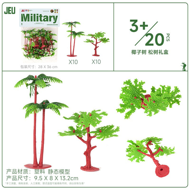 ViiKONDO Army Men Toy Military Vehicle Model Wargame Accessories Tank Radar Missile Launcher Artillery Fighter Barrack Bridge