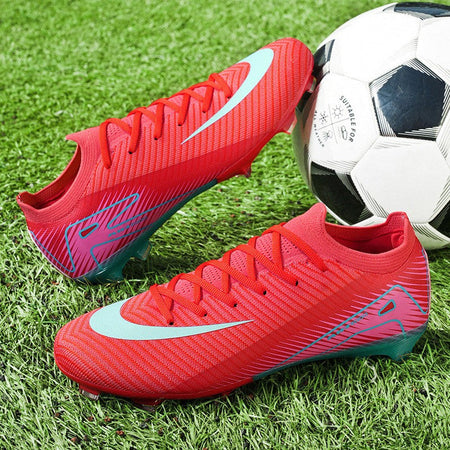 New Men Football Boots Cleats Grass Adult Soccer Shoes Ankle Sport Training Outdoor Ultralight Non-Slip Futsal Comfortable