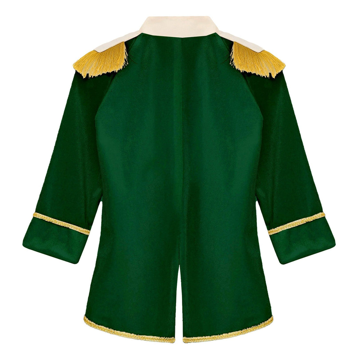 Little Boys Prince Cosplay Costume Long Sleeve Gold Fringe Braiding Velvet Tuxedo Tailcoat Royal Court Cosplay Jacket Dress Up