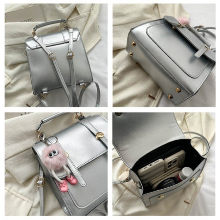 New fashionable double-shoulder ladies' backpack, simple and casual single-shoulder handbag, small backpack