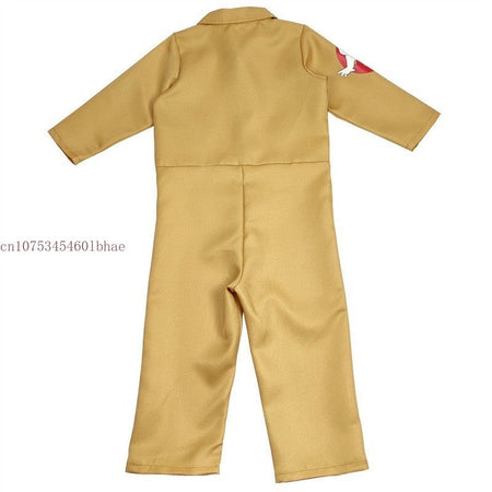Kids Adult Ghostbusters Costume Cosplay with Proton Pack Men Boys Girls Ghostbusters Jumpsuit Ghost Hunter for Halloween Outfits