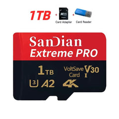 Micro Memory Cards 128GB Original TF Card 1TB/2TB High Capacity Flash Card Class10 High-rate SD Card for PC/phone/Camera/Mac