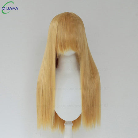 Very High Quality 400g 48 Colors 24Inch 60cm Long Straight Cosplay Wig With Bangs Heat Resistant Hair Anime Wigs + Wig Cap