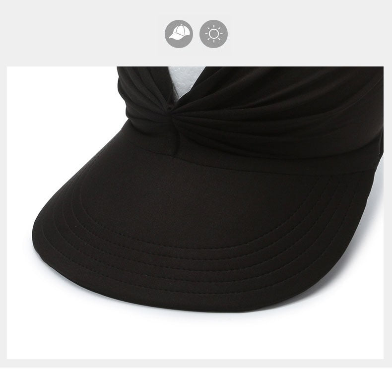 Sport Sun Visor Hats Empty Top Baseball Sun Cap Ladies Sun Hats with UV Protection Beach Sun Hats for Young Girls Women