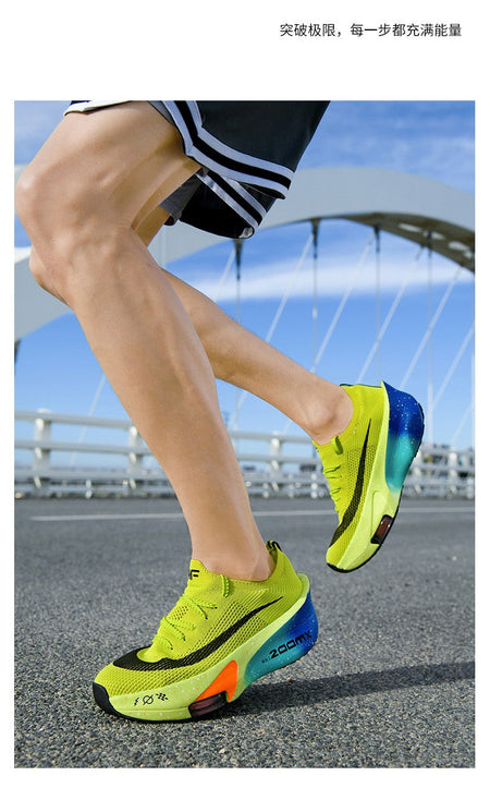 Sports Running Shoes Men Marathon Air Cushion Carbon Plate Breathable Lightweight Women Comfortable Athletic Walk Race Sneakers