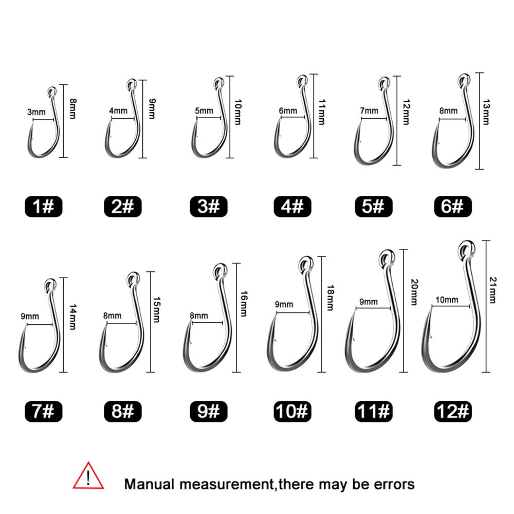 FTK 50-100pcs Gold Fishing Hook High Carbon Steel 1#-12# Barbed Hook With Ringed EYE Red Fishhooks for Carp Fishing Tackle