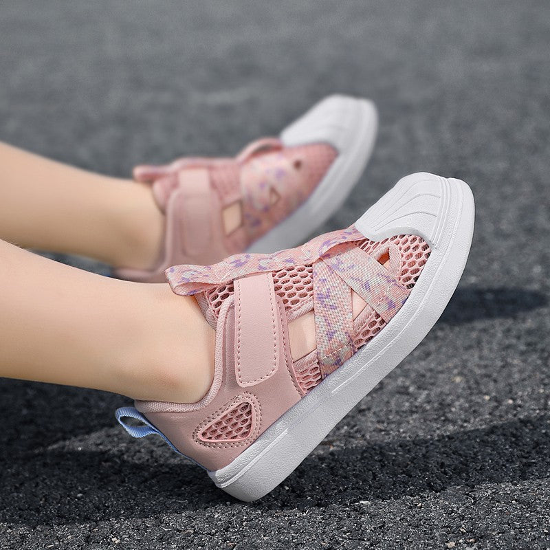 Summer Breathable Kids Sandals Boy and Girl Fashion Sneakers Lightweight Non Slip Walking Shoes Comfortable Sport Shoes
