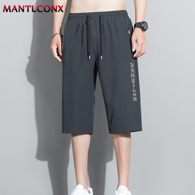Fashion Casual Board Shorts Men's Shorts Summer Quick Dry Stretch Shorts for Men Jogging Running Short Pants Male Bottom Black