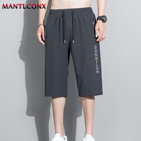 Fashion Casual Board Shorts Men's Shorts Summer Quick Dry Stretch Shorts for Men Jogging Running Short Pants Male Bottom Black
