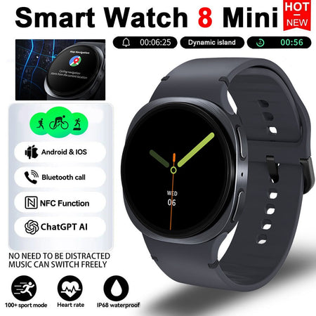 2026 Watch GPS Track Smart Watches For Men Women Sport Heart Rate Bluetooth Call NFC IP68 Waterproof Compass Smartwatch 8 Mini