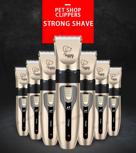 Electric Pet Clipper Grooming Kit for Dogs Reachageable Trimmer Haircut Cat Hair Cutting Remover Quiet Nail Grinder Machine Set