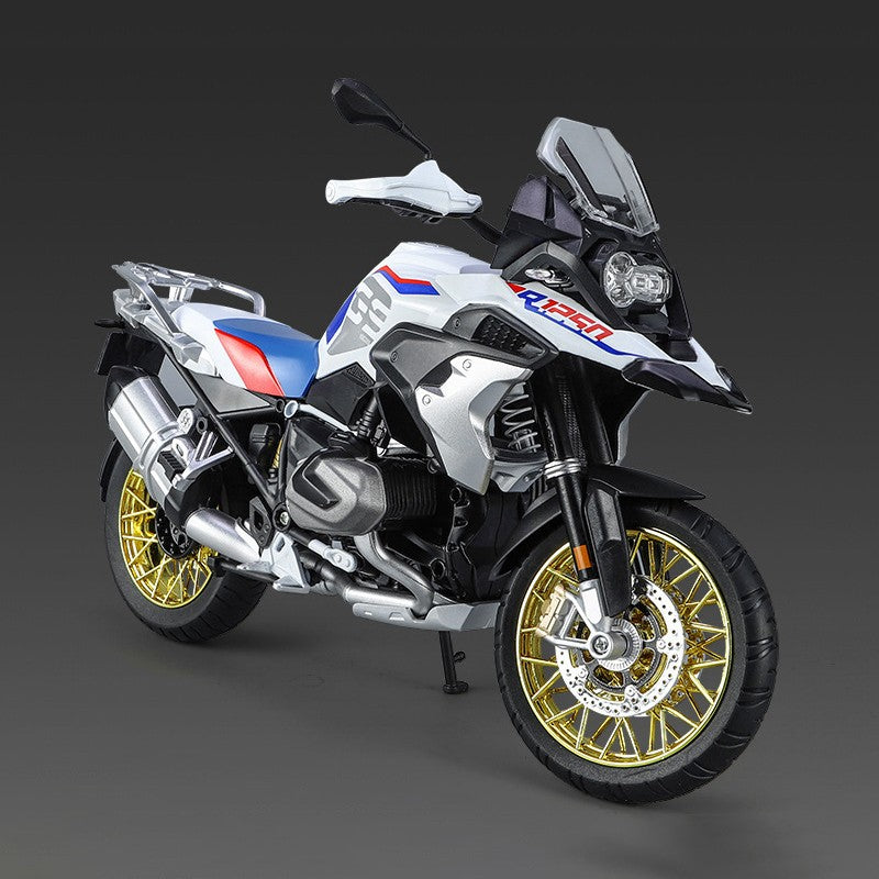 1/9 R1250 GS ADV Alloy Racing Motorcycle Diecasts Street Sports Motorcycle Model Simulation With Light Collection Kids Toys Gift