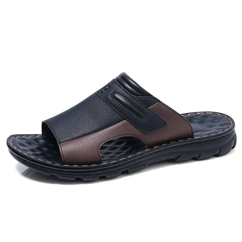 Men's sports shoes, summer casual shoes, beach sandals, slippers, outdoor walking, comfortable, leather, fashionable, lightweigh