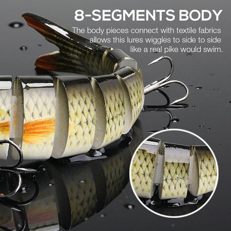 Fishing Lures Multi Jointed Swimbait Crank Bait Slow Sinking Bionic Artificial Bait Freshwater Saltwater Trout Bass Fishing Acce