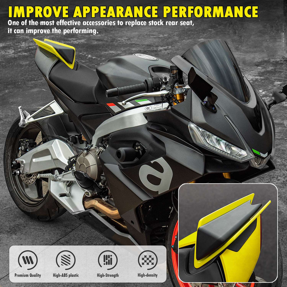 For Aprilia RS660 Tuono660 RSV4 RS Tuono 660 Motorcycle Rear Seat Cover Solo seat Cowl Pillion Fairing 2020 2021 2022 2023 2024