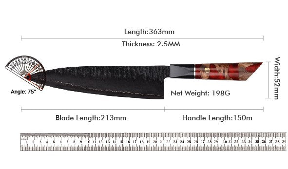 Kitchen Knife Set 1-6PC Damascus 3-layer cladding Steel knives Kitchen Accessories Professional Chef knives Cooking Tools