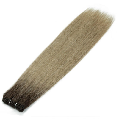 Alibaby Straight Hair Bundles Extensions Smooth Ombre Hair Weaving 26Inch Long Synthetic Straight Hair Bundles Full to End 150g