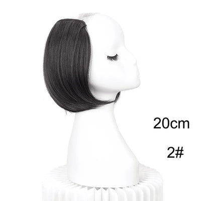 20/30cm Synthetic Short Straight Internal Buckle V-shaped Half Head 4Clips Hair Extension Invisible  Hairpiece for Women 2026