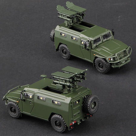 Massdi 1:64 Tiger Gaz Armored Vehicle Car Model M1151 Off-Road Antitank Alloy Miniature Diecast Vehicles Toy Collection