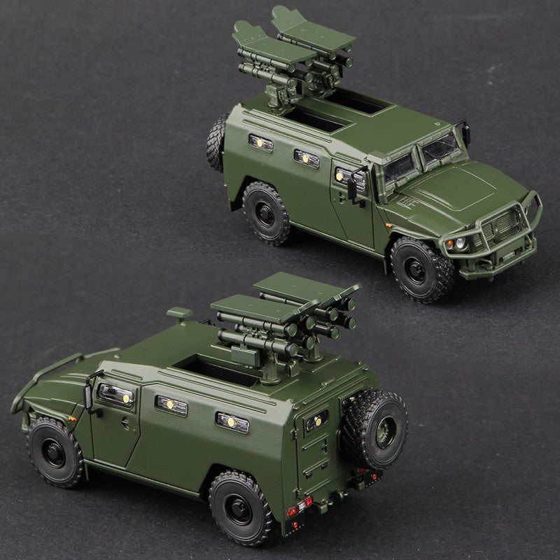 Massdi 1:64 Tiger Gaz Armored Vehicle Car Model M1151 Off-Road Antitank Alloy Miniature Diecast Vehicles Toy Collection