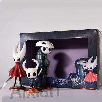 3pcs/set Hollow Knight Toys Anime Game Figure The Knight Action Figure Hornet/Quirrel Figurine Collectible Model Doll with Box