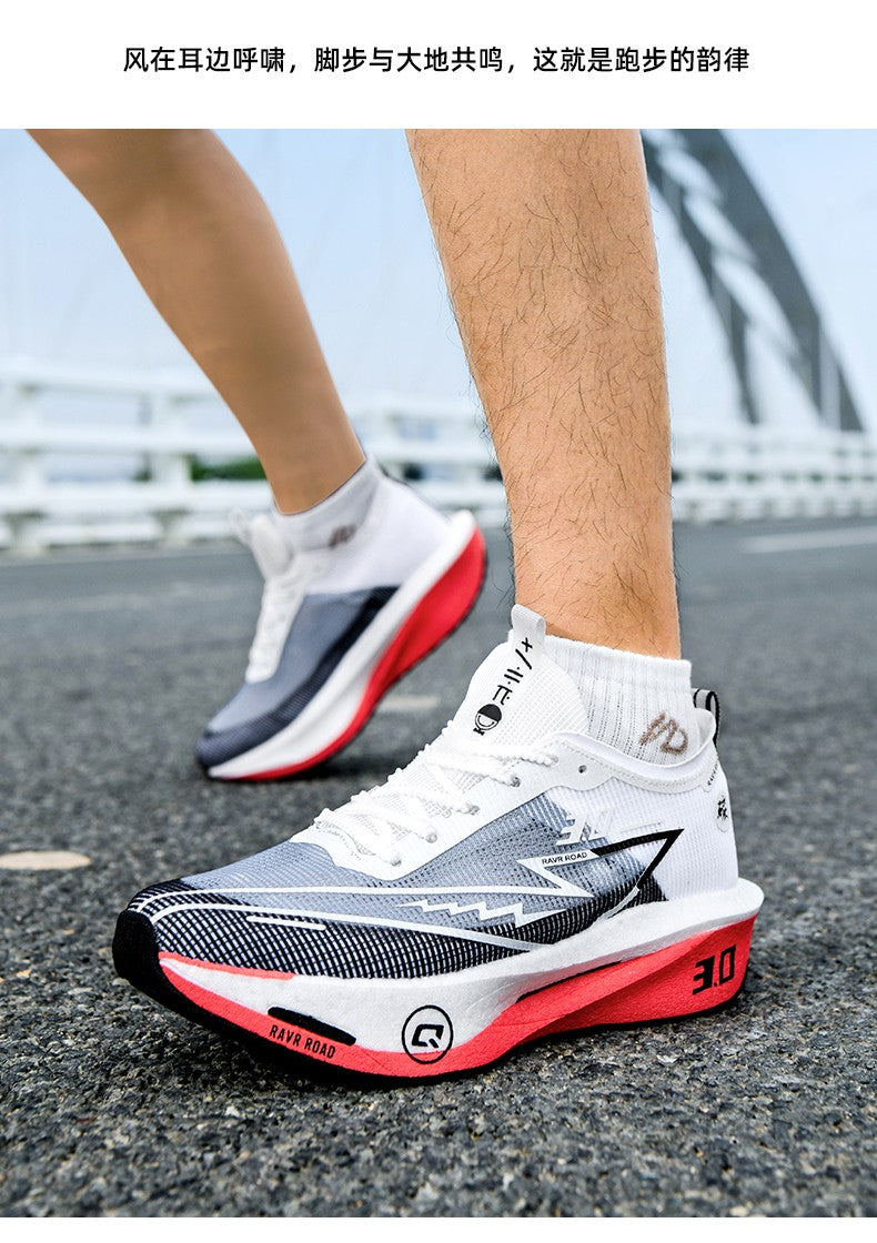 NEW Running Shoes Men Sports Marathon Carbon Plate Breathable Lightweight Women Comfortable Athletic Leisure Sneakers Footwear
