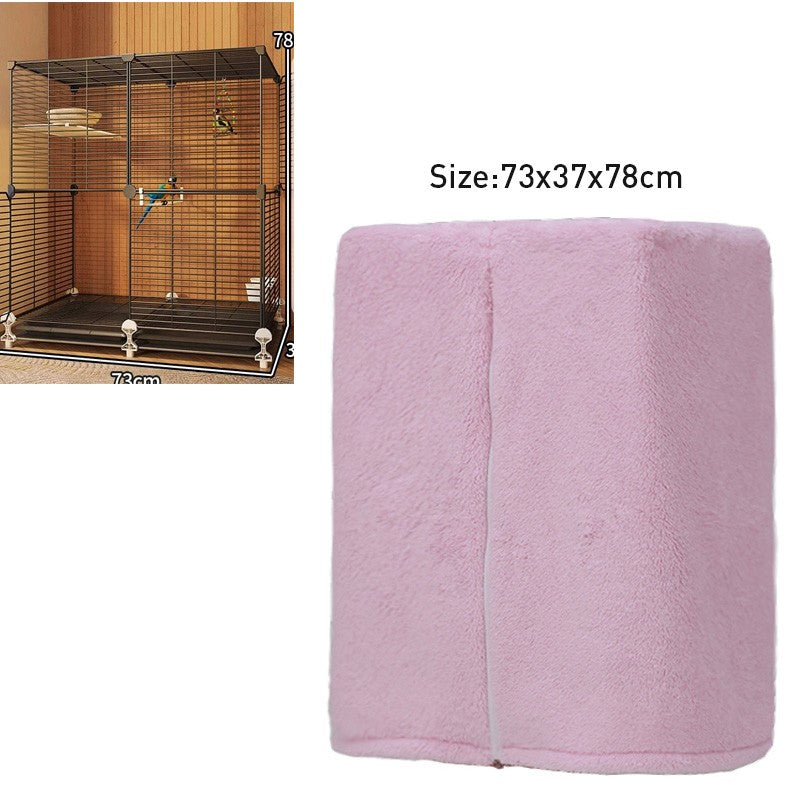 Winter Warm Bird Cage Cover Breathable Splashproof Large Bird Cage Cover Parrot Cage Shading Protective Products Bird Supplies