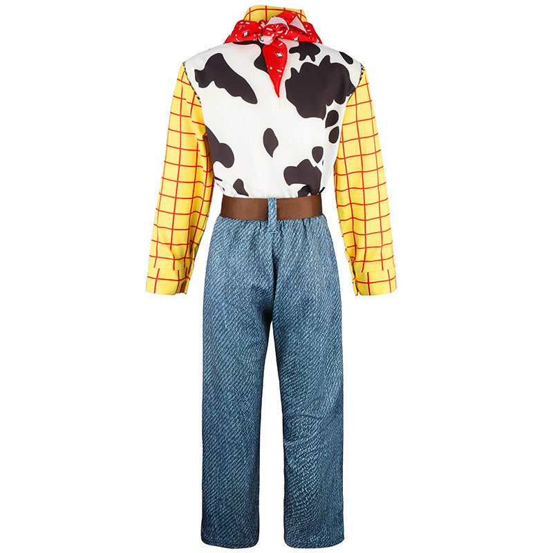 Cosplay Story Woody Costume Sets Cowboy Christmas Dress Unisex Sheriff's Halloween Carnival Dress Up Party Toy Stage Performance