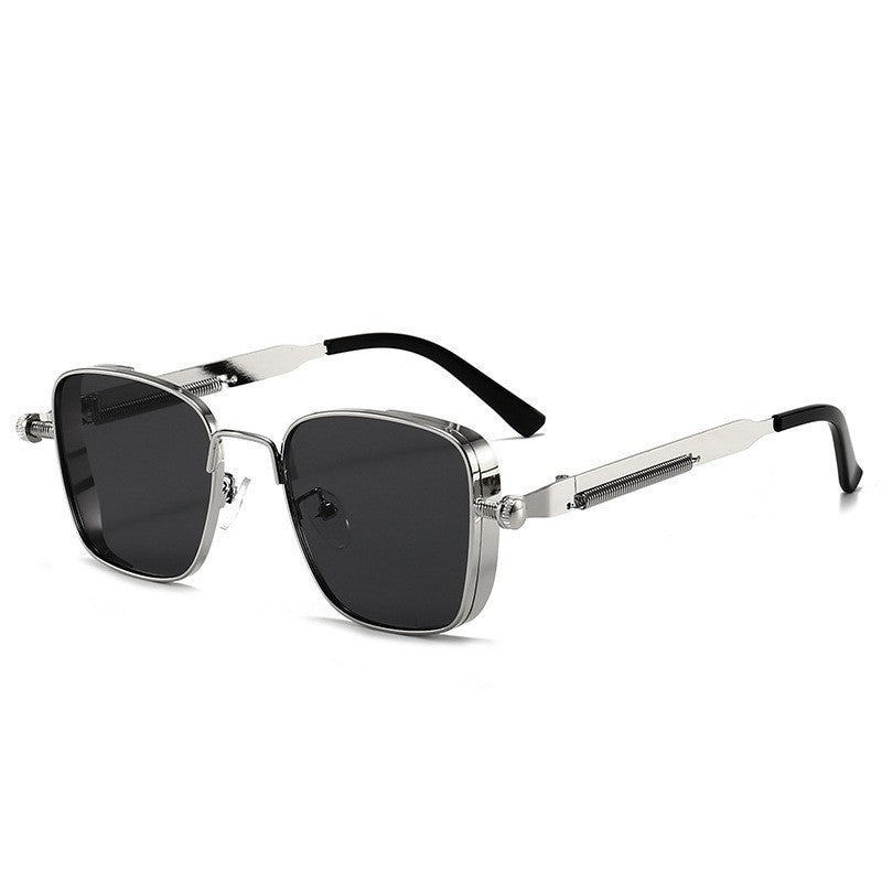 2025 Polarized Sunglasses Men High End Handsome Driving Special Anti UV High Quality Metal Punk Fashion Trends Sunglasses
