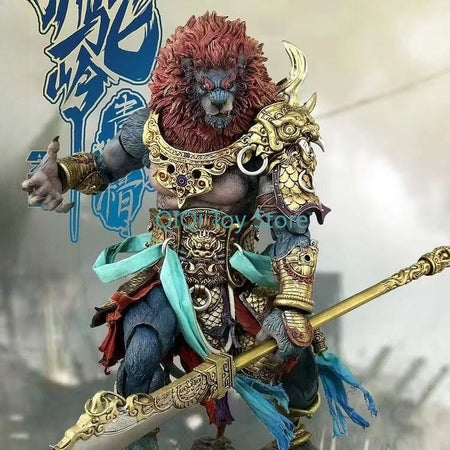 In Stock Mountain and Sea Demon Record Lion Camel Ridge Green Lion Spirit Movable Doll Hand Puppet sk