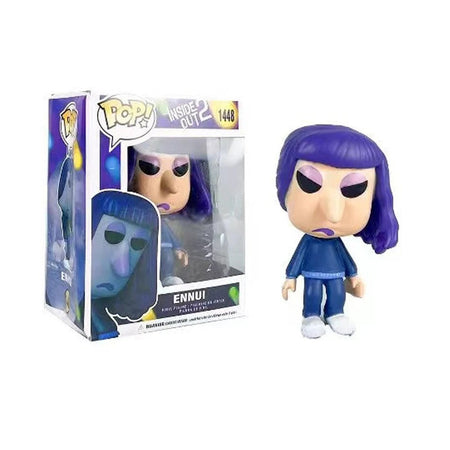 Anime inside out 2 Joy Anxiety Anger Sadness Disgust Fear POP Figure Action Toys Cartoon Movie PVC Doll Figurines