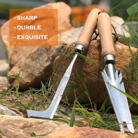 1pc Weed Puller,Garden Crack Weeder,Easily Remover Weed Tool for Yard Hoe Gardening Tools,Stainless Steel,Rake Sharp Tines