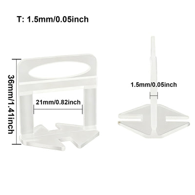 50-200pc Wall Floor Tile Leveling System Clips Ceramic Leveler Spacer Plier Wadge Kit for Tile Laying Construction Building Tool