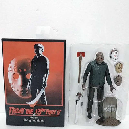 The 13th Figure Toys NECA Friday Freddy Jason Voorhees Blood Action Figure Jason Collectible Model Christmas Halloween Gifts