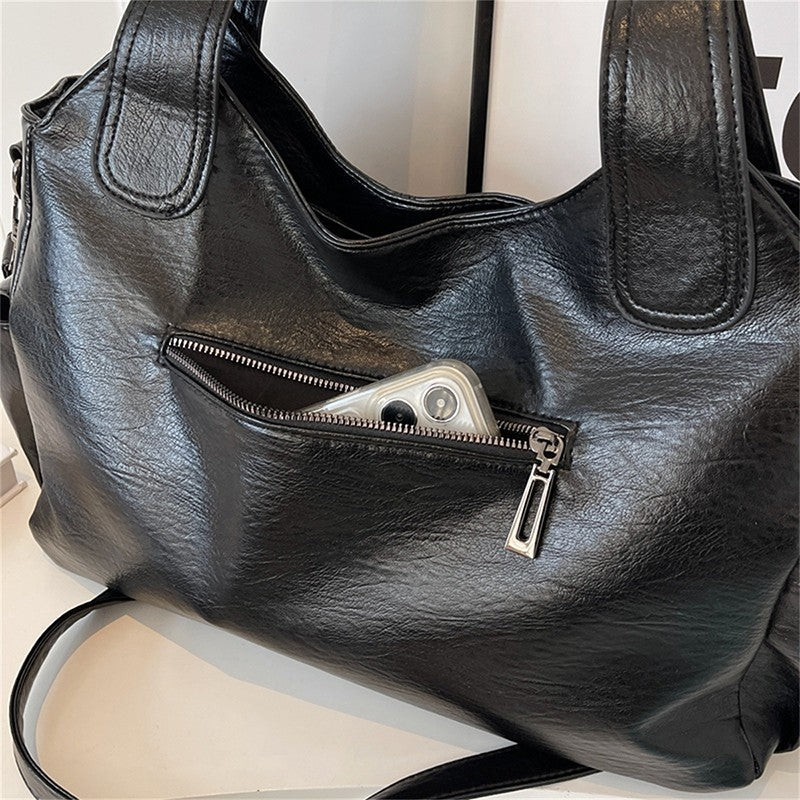 Soft Interior Compartment Shoulder Bags High Quality Contrasting Colors Crossbody Bags for Women Fashion Pu Leather Handbags
