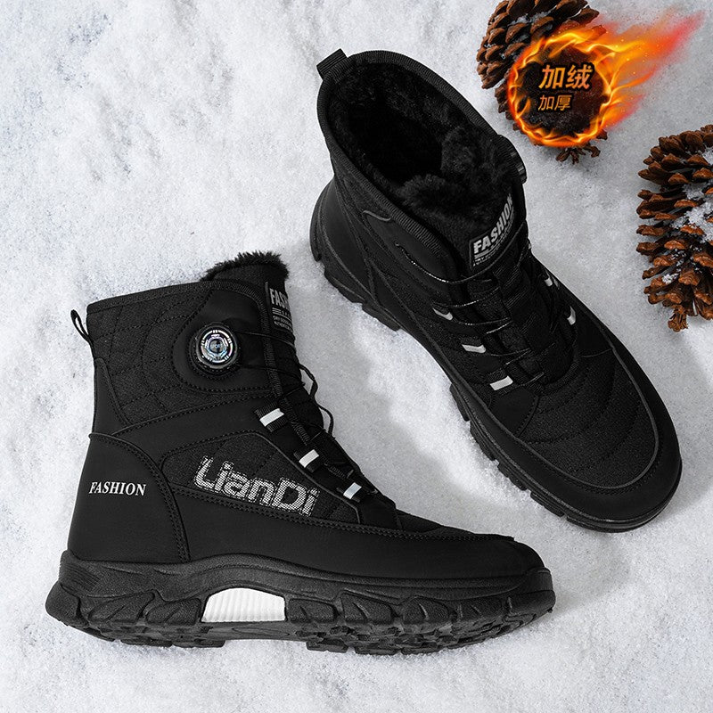 Men Top Quality Casual Snow Boots Waterproof Warm Winter Shoes Men Hiking Boots Outdoor Mountain Climbing Sneaker Man Trekking