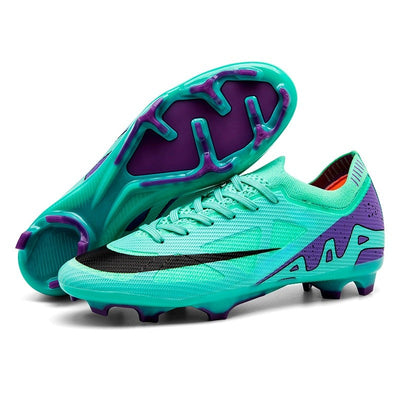New Men Football Boots Match Indoor Long Spikes Ultralight Grass Cleats Breathable Soccer Shoes Sneakers Training Drop Shipping