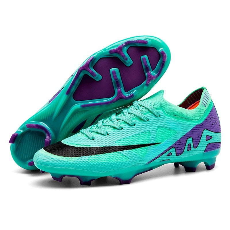 New Men Football Boots Match Indoor Long Spikes Ultralight Grass Cleats Breathable Soccer Shoes Sneakers Training Drop Shipping