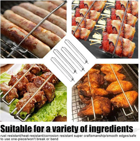 New Product Wingrailsgrilling Outdoor Barbecue Fork Chicken Wing Grill BBQ Barbecue Tools