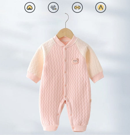 Autumn and Winter 0-18Months Baby Rompers Winter Newborn Girls Boys 100%Cotton Clothes of Long Seeve Infant Clothing Pajamas