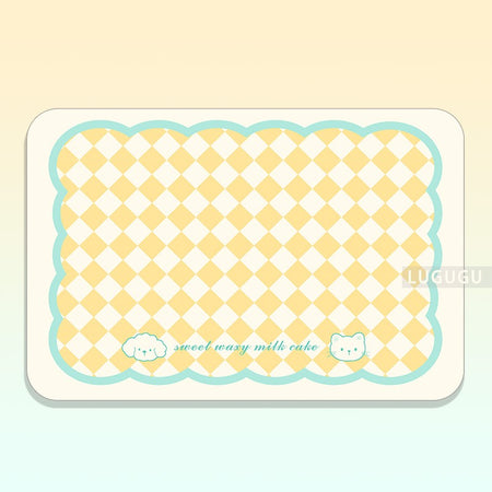 VIKAMA Cute Pet Placemats Cats And Dogs Universal Water-Absorbent Non-Slip Wash-Free Simple Pet Floor Mats Pet Supplies