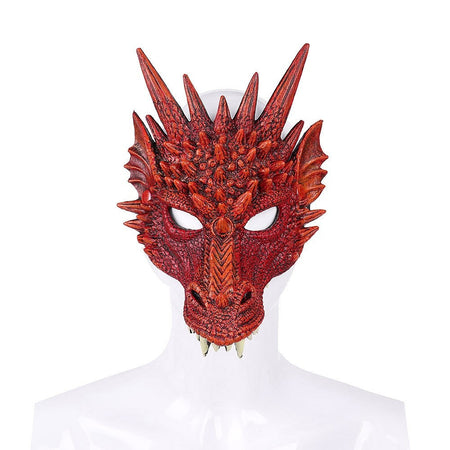 PU Foaming 3D Animal Dragon Mask for Halloween Carnival Party Halloween Dragon Mask Cosplay Dragon Scary Mask Monster Mask