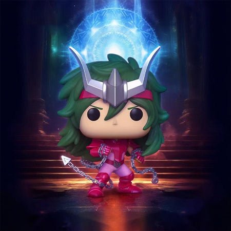 Funko Pop Saint Seiya Action Figure Cygnus Hyoga #808 Dragon Shiryu #807 Andromeda Shun #809 Phoenix Ikki #810 Vinyl Dolls Toys